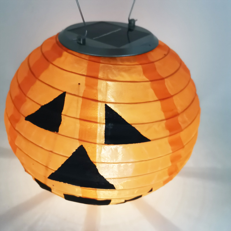 solar pumpkin lantern